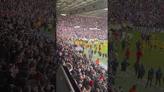 West Brom and Wolves fans fight with police in FA Cup Match [upl. by Sal]