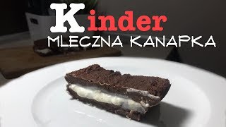 FIT KINDER MLECZNA KANAPKA  ZDROWY DESER  CIASTO BEZ MĄKI [upl. by Assirahs]