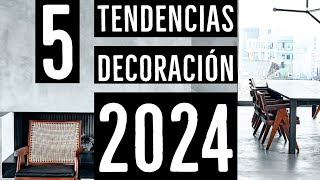 DISEÑO Y DECORACION DE INTERIORES 2024 TENDENCIAS [upl. by Viquelia]