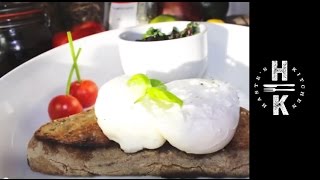 How to make perfect poached eggs with tomato spinach amp mushrooms [upl. by Setiram]