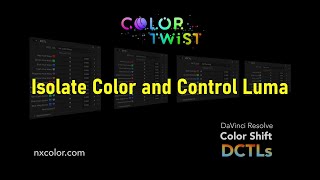 Control Luminance in DaVinci Resolve Pro Tools  DCTL [upl. by Nickolaus]