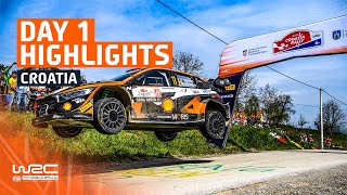 Day 1 Highlights  WRC Croatia Rally 2023 [upl. by Sacul513]