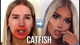 IN DEPTH FACIAL FEMINIZATION MAKEUP TUTORIAL HOW TO  TRANSGENDER TRANSFORMATION MTF [upl. by Ahsatan870]