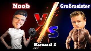 NOOB vs GROẞMEISTER aka KugelBuch vs Jan Gustafsson  Runde 2 [upl. by Ehrman295]