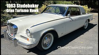 1963 Studebaker Gran Turismo R1 Hawk  Charvet Classic Cars [upl. by Neeham]