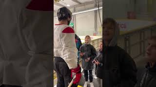 Nico Hischier has arrived with the gifts 🎁🎅 hockey hockeyplayer nhlplayer nhl icehockey [upl. by Neggem]