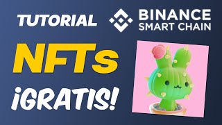 Cómo CREAR NFT ¡GRATIS en BINANCE SMART CHAIN ✅ Tutorial Treasureland [upl. by Darcy464]