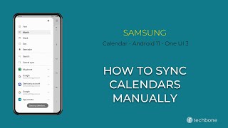 How to Sync Calendars manually  Samsung Calendar Android 11  One UI 3 [upl. by Tsnre493]