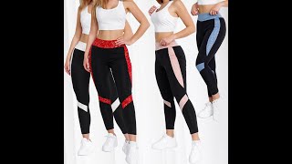 Damen Sport Stretch Leggings lange Yoga Fitness Hose Gym Treggings Fashion Trends für Frauen [upl. by Winifield]