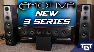 NEW AIRMOTIV 3 Series  Emotiva T3 Towers C3 Center A2 ATMOS Home Theater Speakers REVIEW [upl. by Ylek512]