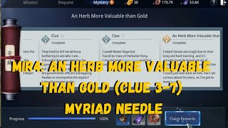 MIR4 AN HERB MORE VALUABLE THAN GOLD CLUE 37 MYRIAD NEEDLE [upl. by Pauwles]