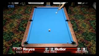 Amazing Shot Efren Reyes in 2011 US Open Onepocket [upl. by Enyluqcaj]