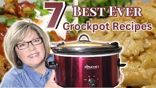 7 BEST EVER CROCKPOT RECIPES  EASY SLOW COOKER RECIPES FOR FALL  DUMP AND GO WEEKNIGHT DINNERS [upl. by Oniluap]