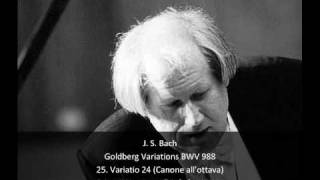 J S Bach  Goldberg Variations BWV 988  25 Variatio 24  Canone allottava 2532 [upl. by New499]