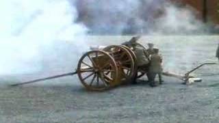 18 Pounder field gun firing four rounds rapid fire [upl. by Eelibuj418]