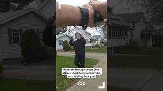 Bodycam footage shows Ohio officer shoot teen in hand who was holding fake gun [upl. by Habas]