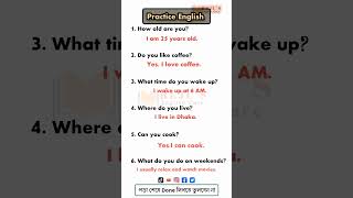 Practice English  Part 01  shortsfeed english learningenglish spokenenglish [upl. by Ennasirk]