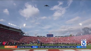 Air Force grounds entire B2 fleet ahead of traditional Rose Bowl flyover [upl. by Alison6]