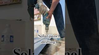 Drilling perling for solar installation shorts [upl. by Eiznekam]