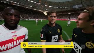 Gameplay FC 24  VfB Stuttgart  Borussia Dortmund  Bundesliga  20242025 [upl. by Llewon]