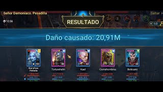 Raid Shadow Legends  Clan Boss inmortal 1 ManeaterNO Painkeeper PESADILLA UNM NM BRTUTAL [upl. by Htebsil]