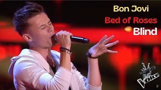 The Voice Germany 2018  Blind Audition  Bon Jovi  quotBed Of Rosesquot  Matthias Nebel [upl. by Aruasor]