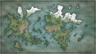 Epic fantasy map timelapse drawing Wonderdraft [upl. by Radbourne]