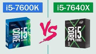 Intel Core i5 7640X vs i5 7600K Test in 5 Games Full HD [upl. by Orel]