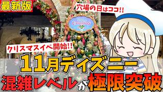 11月ディズニーの混雑予想2024年版！混雑注意日や穴場期間、混雑対策など５つのポイントを徹底シェア♩ [upl. by Haerr]