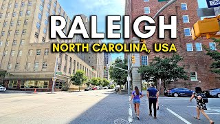 North Carolina Driving Tour USA Downtown Raleigh  4K [upl. by Ardnod]