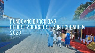 Herbstfest Rosenheim Rundgang 2023 [upl. by Annaej556]