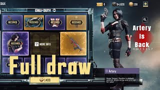 Buying artery Huntress Redux Draw CODM  full gameplay  CODM mobile br [upl. by Yrrek]