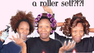 FIRST TIME EVER DOING A ROLLERSET Trying The Douxs Gangsta Wrap Heyknottygirl Hair [upl. by Ydnil663]