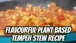 FLAVOURFUL PLANT BASED TEMPEH STEW RECIPE  Vegan Dinner Idea [upl. by Olivette]