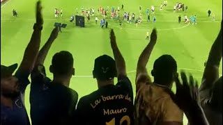 La HINCHADA de BOCA se BURLA de los jugadores de SAN LORENZO [upl. by Aiket]