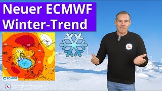 Neuer Wintertrend vom ECMWF Modell  Vorsicht Spekulationsbereich [upl. by Edyaj]