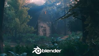 Blender tutorial Making a Beautiful Forest in blender [upl. by Butta]