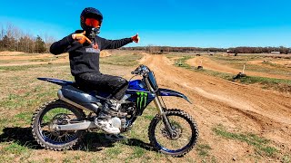 Riding Yamaha YZ250F  Monster Energy Edition [upl. by Ayanat]