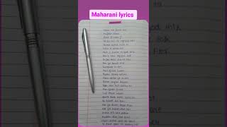 maharani song lyrics matarani song maharani lyrics [upl. by Dani]