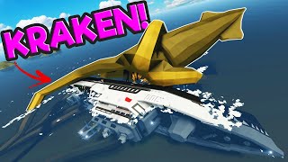 I Found and Captured the SECRET KRAKEN in Stormworks [upl. by Drareg849]