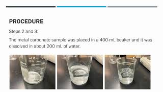 Remote Lab Gravimetric Analysis of a Metal Carbonate video [upl. by Armelda595]