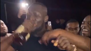 Stormzy Still Disappointed victory party wiv his crew [upl. by Noeht]