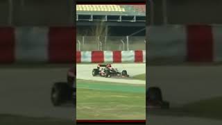 2013 F1 Live Barcelona testing Grosjean spins into the gravel f1 romaingrosjean spin [upl. by Aillij]