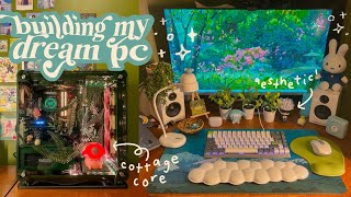 build my dream gaming pc with me ･ﾟ✧･ﾟa cozy cottagecore setup amp desk makeover [upl. by Ola]