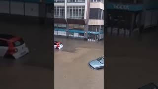 Nubifragio a Savona città allagata 161024 innondazione piovere alluvione cambiamentoclimatico [upl. by Arahsak949]