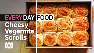 How to make cheesy Vegemite scrolls  Everyday Food  ABC Australia [upl. by Jain]