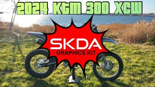 2024 KTM 300 XCW SKDA Graphics install and Review [upl. by Nanerb]