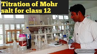 Preparation of N20 solution of KMnO4 solution  Titration of Mohr salts for class 12 [upl. by Laroc]