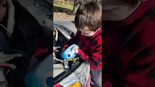 Dad Teaches Son to Refill Windshield Washer Fluid 😱 😂 [upl. by Nnoj]