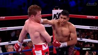 Amir Khan vs Saul Canelo Alvarez [upl. by Ahseuqram]